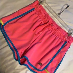 Neon athletic shorts